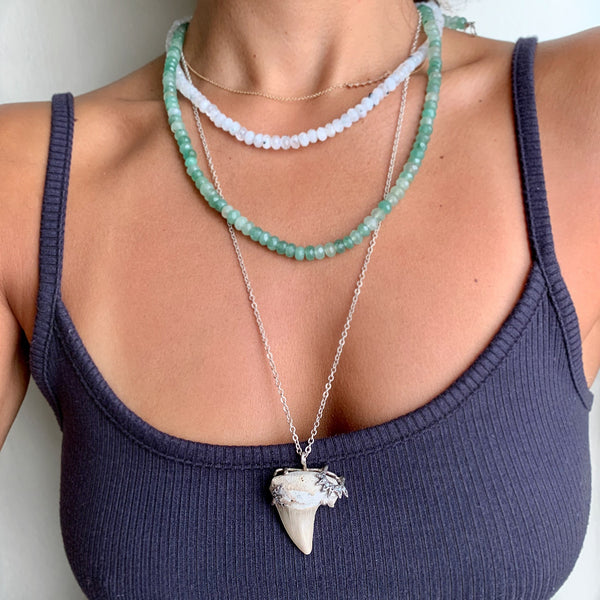 One of A Kind Shark Tooth Amulet